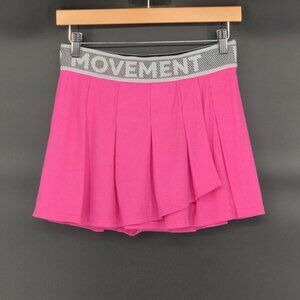 Free People Movement Women's Athletic Duo Mini Skirt S Pink Skort Tennis Workout